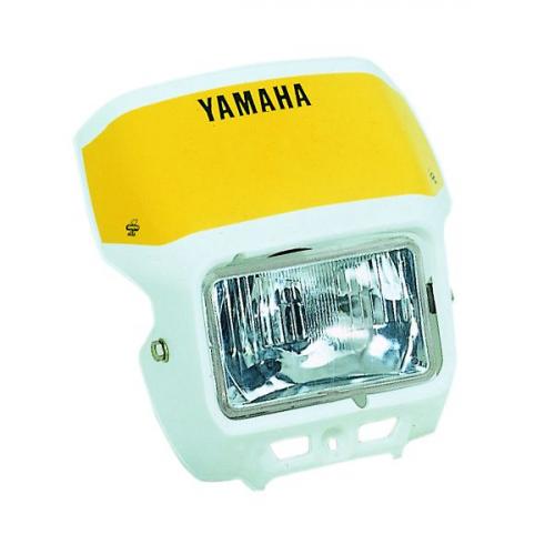 Lichtmaske Lampenmaske headlight Enduro passt an Yamaha Xt wei-gelb