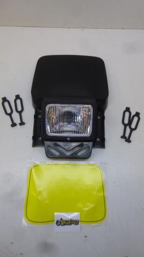 Lichtmaske Lampenmaske Vintage universal headlight classic Enduro Motorrad sw-ge