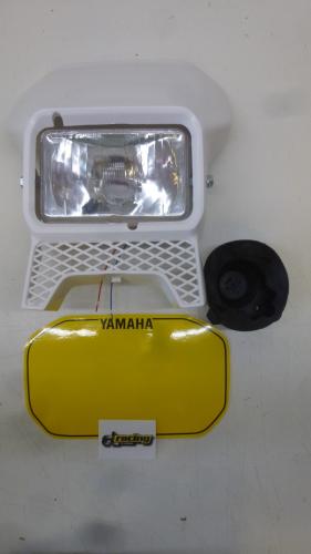 Lichtmaske Lampenmaske Verkleidung headlight Enduro passt an Yamaha Xt wei-gelb