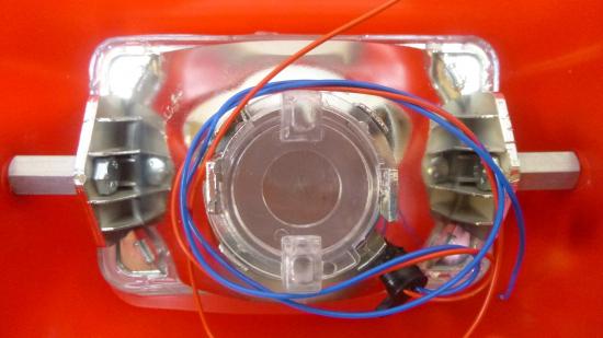 Lichtmaske Lampenmaske Verkleidung headlight Enduro passt an Honda Xl rot-gelb