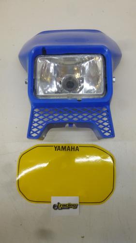 Lichtmaske Lampenmaske headlight Enduro passt an Yamaha Xt Tenere blau-gelb