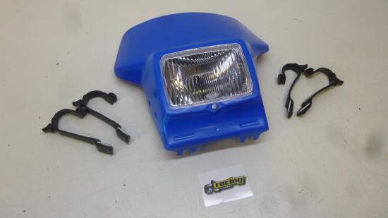 Lichtmaske Lampenmaske Verkleidung headlight Enduro passt an Yamaha Tt blau-gelb