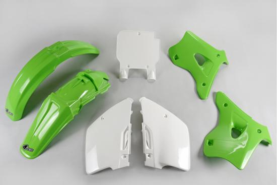 Verkleidungssatz Plastiksatz plastic kit für Kawasaki Kx 125 250 94-95 grün-weiß