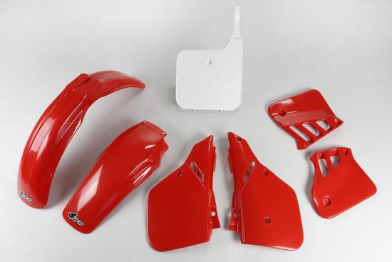 Verkleidungssatz Plastiksatz plastic kit passt an Honda Cr 125 R 87-88 rot-wei
