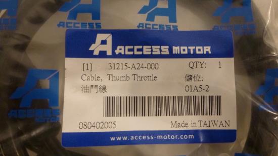 Gaszug throttle cable thumb passt an Triton Outback 400 2x4 31215-A24-000