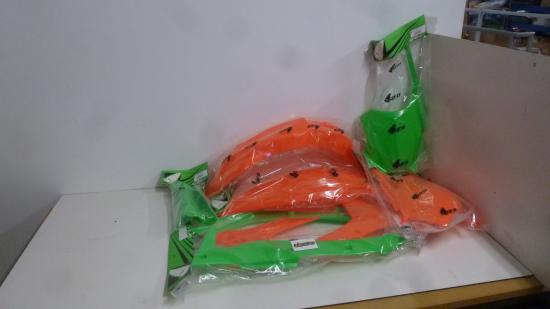 Verkleidungssatz Plastiksatz plastic kit passt an Kawasaki Kxf 250 18-20 grn-or