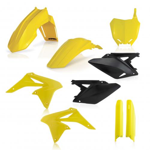 Verkleidungssatz Plastiksatz plastic kit passt an Suzuki Rm-z 250 10-18 gelb-sw