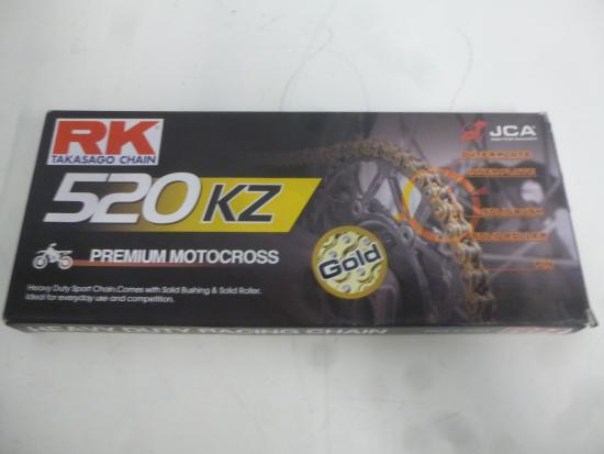 Kette Rk 520 KZ 112 Glieder Gold verstrkt Antriebskette chain Motorrad Enduro