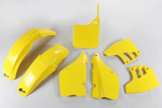 Verkleidungssatz Plastiksatz plastic kit passt an Suzuki Rm 250 89-91 gelb