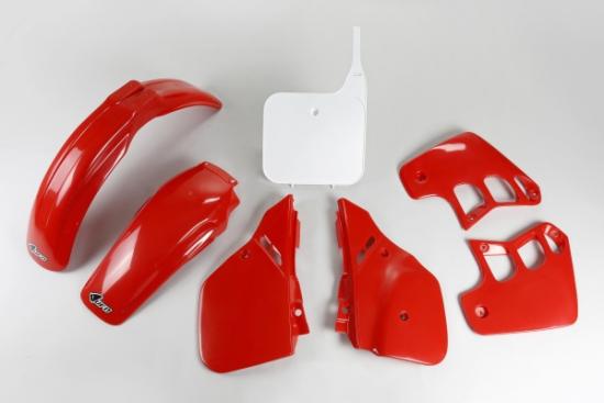 Verkleidungssatz Plastiksatz plastic kit passt an Honda Cr 250 R 88-89 rot-wei
