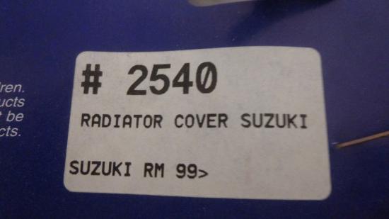 Khlerverkleidung Tankspoiler radiator scoops passt an Suzuki Rm 125 1999 gelb