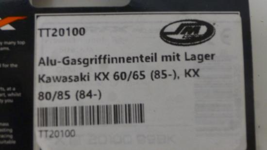 Gasgriffhlse Alu throttle grip tube passt an Kawasaki Kx 60 85-03 65 85 sw