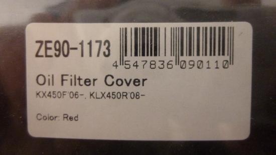lfilterdeckel Filterdeckel oil lid passt an Kawasaki Kxf 450 06-15 Klx R rot