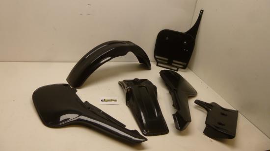 Verkleidungssatz Plastiksatz plastic kit passt an Kawasaki Kx 60 84-04 schwarz