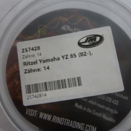 Ritzel 14 Zhne passt an Yamaha Yz 85 02-20 Dt Tdr Tzr Xvs passt an Sachs Zx Zz