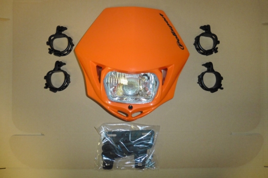 Polisport Mmx Lichtmaske Lampenmaske Headlight Orange Ktm Lc4 400 620 625 640