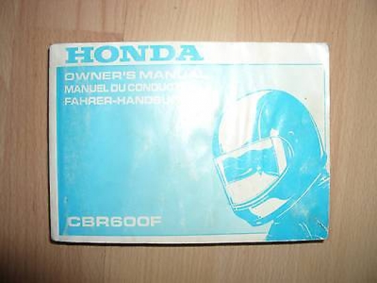 Bedienungsanleitung Fahrerhandbuch owners manual für Honda Cbr600F Cbr 600 f