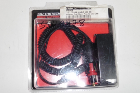 SW Motech Ladekabel mini USB Zigarettenanzünder Universalstecker 2000 MA 12 V