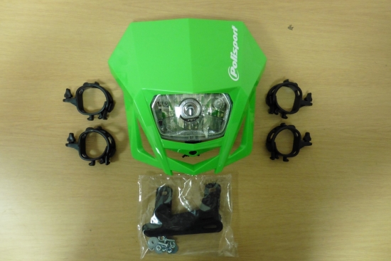 Lichtmaske Lmx Verkleidung Lampenmaske headlight für Kawasaki Kxf Kx450f grün