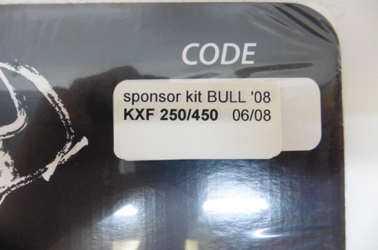 Dekorsatz Bull Aufkleber Sticker passt an Kawasaki Kxf 250 450 06-08 sw-grün
