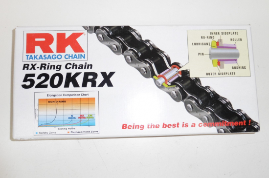 RK chain Kette X-Ring 520 KRX verstärkt 5/8 x 1/4 Enduro Mx Sumo Motorrad