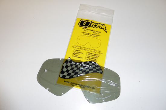 Utopia Dirty Brillenglas Ersatzglas Ersatzvisier Glas getönt Lens Motocross Mx