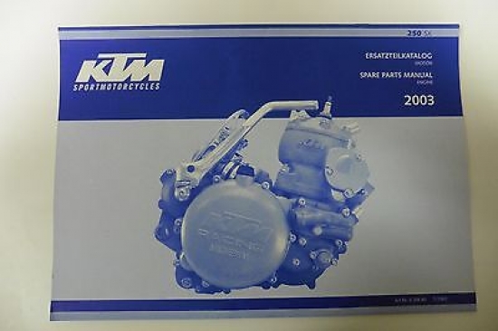 Ktm Sx 250 Ersatzteilkatalog Handbuch Buch Ersatzteil Spare Parts 3.208.86