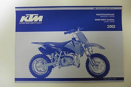Ersatzteilkatalog Handbuch Buch Ersatzteil passt an Ktm Mini Adventure Gs 50