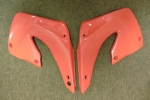 Tankverkleidung Tankspoiler radiator scoops passt an Honda Cr 125 250 93-97 rot