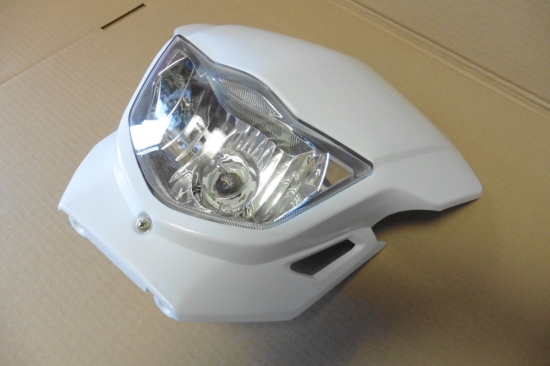 Lichtmaske Lampenmaske Verkleidung headlight passt an Ktm passt an Honda wei