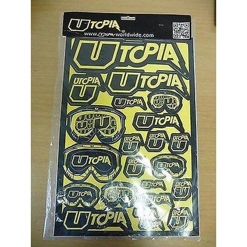 Aufkleber Dekor Sticker Emblem Utopia passt an Suzuki Rm Rmz sw-gelb