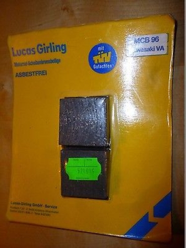 Bremsbelge Lucas Mcb 96 Bremsbacken Bremssteine passt an Kawasaki Kh Z 400