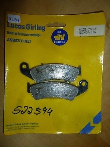 Bremsbelge Bremsbelag Bremsbacken Bremssteine passt an Honda Vfr 750 Mcb-594