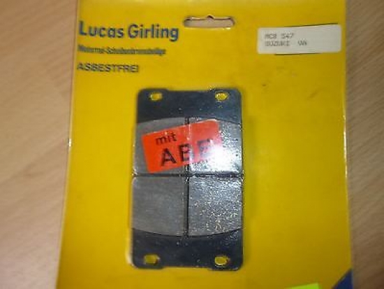 Bremsbelge Mcb 547 Lucas Bremssteine brake pads passt an Suzuki Gsxr 400 Rg 250