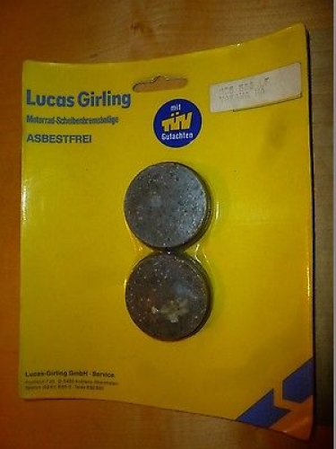Bremsbelge Lucas Mcb-588 Lf Bremsbacken brake pads passt an Yamaha Yt 125