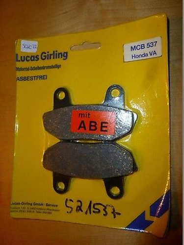 Bremsbelge Lucas Mcb-537 Bremsbacken brake pads passt an Honda Cb 450 N