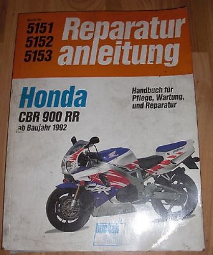 Honda Cbr 900 Rr 5151/5152/5153 Werkstatthandbuch Handbuch Reparaturanleitung