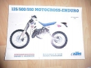 Bedienungsanleitung Handbuch Fahrerhand passt an Ktm Sx 125 500 550 Enduro Cross