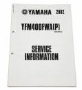 Handbuch Service-Information Elektroschaltplan passt an Yamaha Yfm 400 5GH3-SE2
