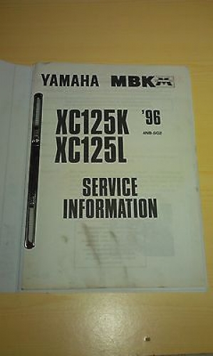 Handbuch Service-Information Elektroschaltplan passt an Yamaha Xc 125 K 4NB-SG2