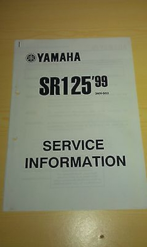 Handbuch Service-Information Elektroschaltplan passt an Yamaha Sr 125 3MW-SG3 