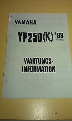 Handbuch Service-Information Elektroschaltplan passt an Yamaha Yp 250 K 4UC-SG2