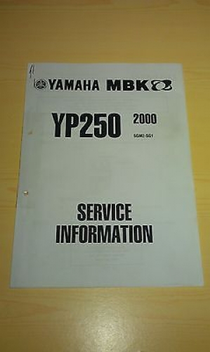  Handbuch Service-Information Elektroschaltplan passt an Yamaha Yp 250 5GM2-SG1