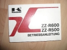Bedienungsanleitung Fahrerhandbuch passt an Kawasaki Zz-R 600 Zz-R 500 Zx 60