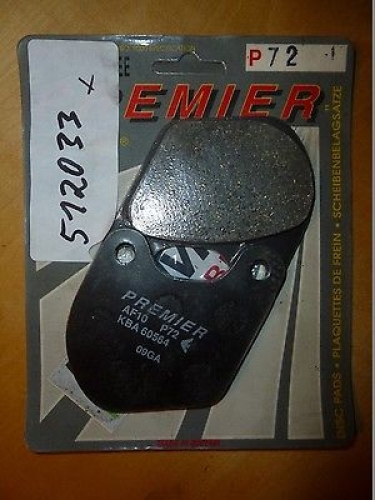 Bremsbelge Premier P-72 Bremsbacken Bremssteine brake pads