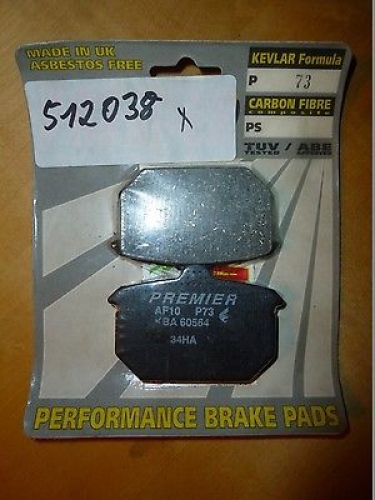 Bremsbelge Premier P-73 Bremsbacken Bremssteine brake pads