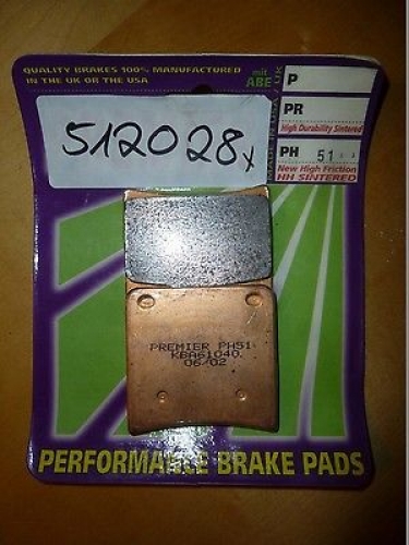Bremsbelge Premier PH-51 Bremsbacken Bremssteine brake pad