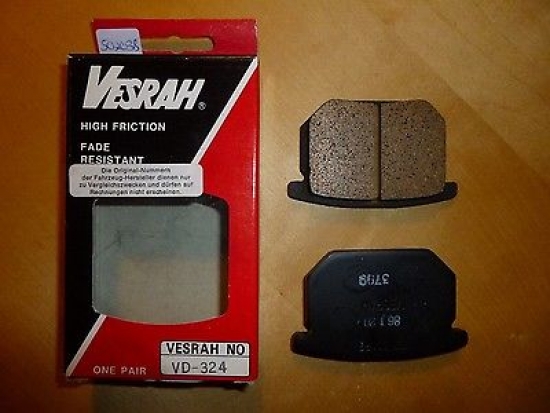 Bremsbelge Vesrah Vd-324 Bremssteine brake pads passt an Suzuki Gs Xn 85