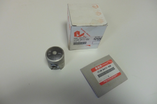 Kolben mit Kolbenringe passt an Suzuki Tv Ts G Ay Rmx Ux Smx 50 12100-04711-050 