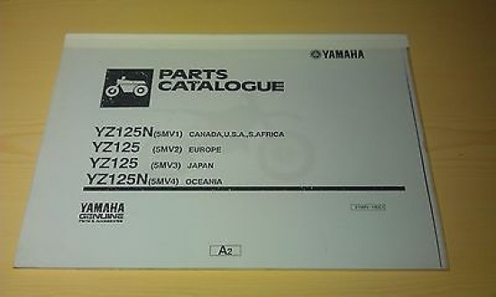 Ersatzteilkatalog Handbuch parts catalogue passt an Yamaha Yz 125 215MV-100E1